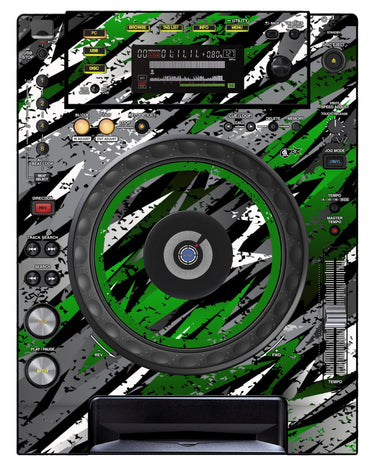 Pioneer DJ CDJ 850 Skin Sparkasm Green